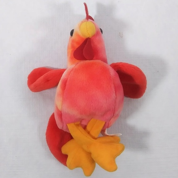 STRUT the Rooster, TY Beanie Babies, No  Hangtag, Vintage, Retired, 1996 - Picture 3 of 7